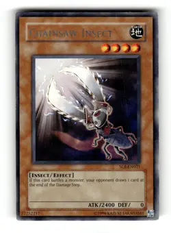 Chainsaw Insect SOI-EN021 Rare Shadow of Infinity Yu-Gi-Oh Unlimited Near Mint - Image 1