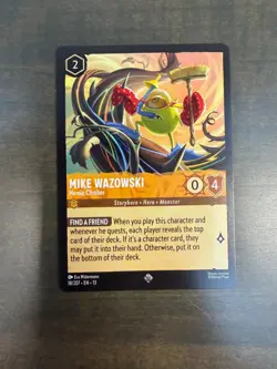 Disney Lorcana Mike Wazowski - Heroic Climber 18/207 Super Rare Reg - Image 1