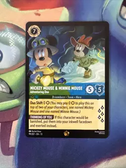 Disney Lorcana Attack of the Vine Legendary Mickey & Minnie Mouse 99/207 - Image 1