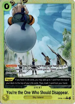 You're the One Who Should Disappear Alternate Art Premium Booster OP06-115 - Image 1