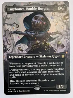 Tinybones, Bauble Burglar (Borderless) Foundations - MTG RARE - Image 1