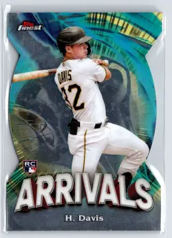 2024 Topps Finest - Arrivals Henry Davis #A-4 (RC) Pirates - Image 1