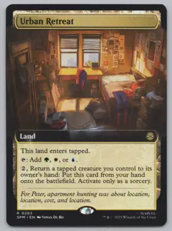 MTG - Urban Retreat (Extended Art) - Spider-Man (SPM) -r483 - Image 1