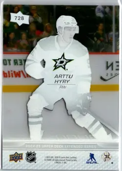 2024-25 Upper Deck Young Guns Clear Cut Arttu Hyry RC #728 - Image 2