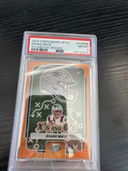2024 Panini Contenders Optic - XS and Os Drake Maye #XO-DME Orange 42/50... - Image 2