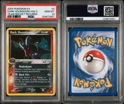 Pokemon TCG Team Rocket Returns Dark Houndoom 5/109 Holo Rare PSA 10 - Image 3