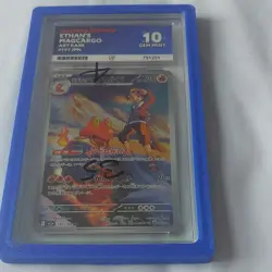 Pokemon TCG 2025 Japanese Mega Dream Ex Ethan's Magcargo 197/193 AR Ace 10 - Image 1