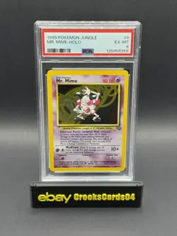 1999 Pokemon Mr Mime Holo PSA 6 - Image 1