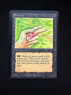 Magic The Gathering NM Beta Deathgrip MTG Beta - Image 1