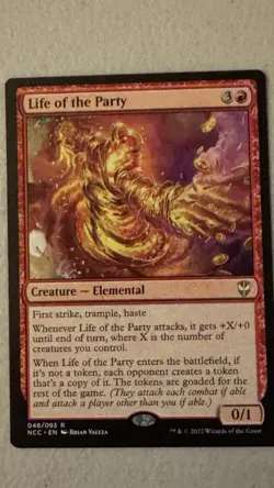 MTG Life of the Party Commander Streets of New Capenna Card NM-Mint Condition - Image 1