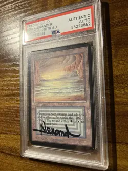 MTG✨Artist Signed UNDERGROUND SEA✨Alpha NM/M PSA/DNA Auth 1993 RARE Dual Land - Image 4