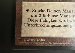 MTG German 3rd edition FBB Sol Ring - Image 5