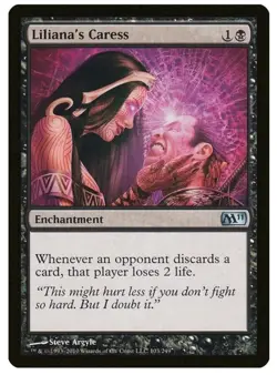 1x MTG Liliana's Caress M11 Enchantment! NM Mint - Image 1