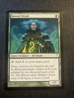 MTG Boreal Druid: Coldsnap #105 – EX-MT - Image 1