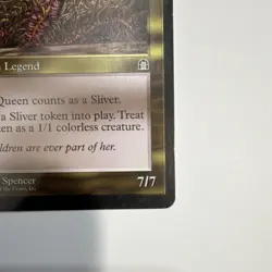 MTG Sliver Queen Stronghold Reserved List Rare - Excellent Condition - Image 4