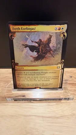 Forth Eorlingas! Showcase Scrolls Foil 460 LoTR MTG LTC NM - Image 1