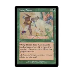 WOTC MtG Prophecy Wing Storm (U) (Foil) EX - Image 1