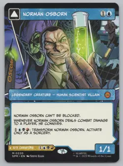 MTG - Norman Osborn (Borderless) - Spider-Man (SPM) -r481 - Image 1
