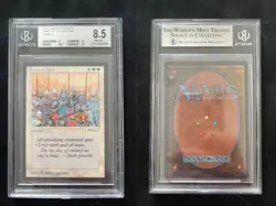 Army Of Allah (Dark) ARABIAN NIGHTS Mtg MINT Graded BGS 8.5 BASIC+++ (8/9/9.5/9) - Image 1