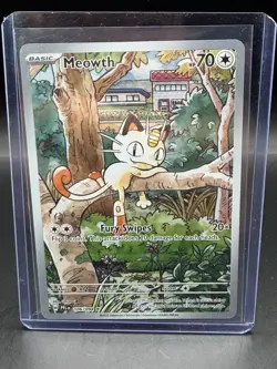 Meowth 106/094 Pokemon TCG Phantasmal Flames Illustration Rare 106/94 - Image 1
