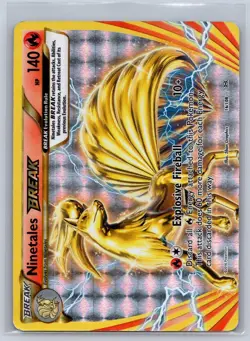 Ninetales BREAK 16/108 BREAK Rare Evolutions Pokemon Holo Heavily Played - Image 1