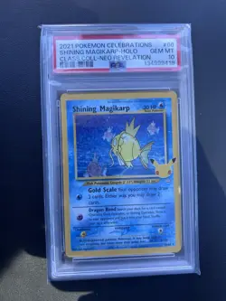Shining Magikarp Holo 66 Celebrations Classic Collection Pokemon PSA 10 - Image 1