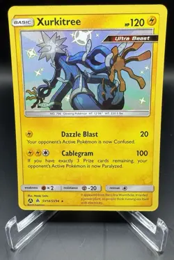 Pokemon TCG Xurkitree Shiny Vault Holo Rare SV14/SV94 Hidden Fates SM - Image 1