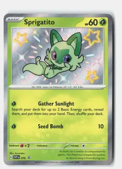 Sprigatito 076 HOLO Promo Scarlet & Violet Promo Pokemon Holo NM kurumitsu - Image 1