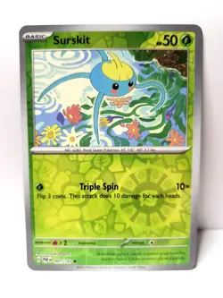 Pokemon TCG - Surskit - 001/182 - Reverse Holo - Paradox Rift - NM/MINT - Image 1