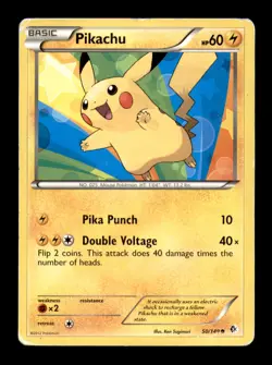 Pikachu 50/149 Common Boundaries Crossed Pokemon Heavily Played - Image 1