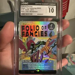 MTG Folio Of Fancies Secret Lair X KEXP Foil CGC 10 Braulio Amando Pop 1 🔥 - Image 1