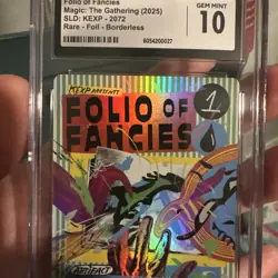 MTG Folio Of Fancies Secret Lair X KEXP Foil CGC 10 Braulio Amando Pop 1 🔥 - Image 4