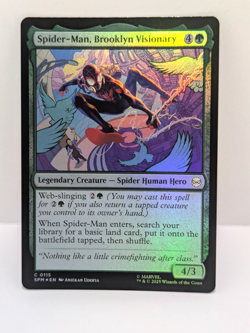 MTG Spiderman - Spider-Man, Brooklyn Visionary - Common - Foil - SPM 115 - - Image 1