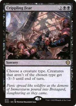 Crippling Fear - Near Mint MTG Commander 2022 Starter Decks - Image 1
