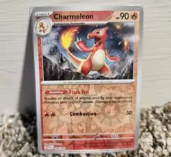 Charmeleon - 008/091 Reverse Holo SV: Paldean Fates Pokemon TCG NM - Image 1