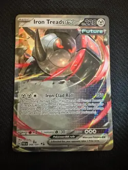 Iron Treads ex 066/091 Double Rare Paldean Fates Pokemon Holo Near Mint - Image 1