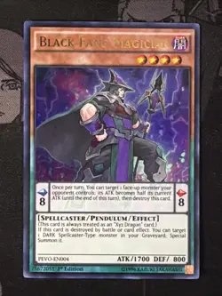 Black Fang Magician PEVO-EN004 1st Edition Ultra Rare VLP - Image 2