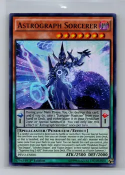 Astrograph Sorcerer PEVO-EN001 Pendulum Evolution Yu-Gi-Oh 1st Edition NM - Image 1