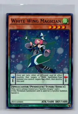 White Wing Magician PEVO-EN005 Pendulum Evolution Yu-Gi-Oh 1st Edition NM - Image 1