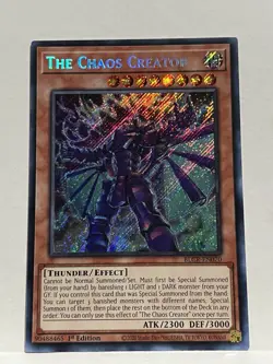 The Chaos Creator BLCR-EN070 Secret Rare NM 1st Edition Yugioh TCG - Image 1