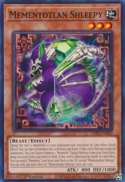Mementotlan Shleepy INFO-EN020 The Infinite Forbidden Yu-Gi-Oh 1st Edition NM - Image 3