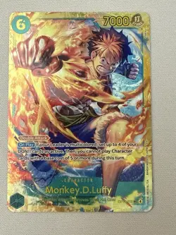Monkey D. Luffy OP13-118 SEC Secret Rare Carrying On His Will One Piece TCG NM - Image 1