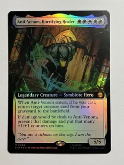 Anti-Venom, Horrifying Healer (Extended Art FOIL) Marvel's Spider-Man (SPM) MTG - Image 1