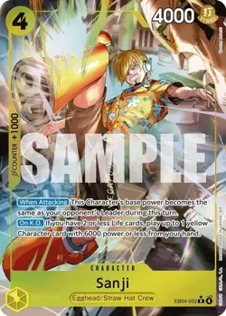One Piece English - Sanji - Alt Art EB04-052 - R - NM - Image 1