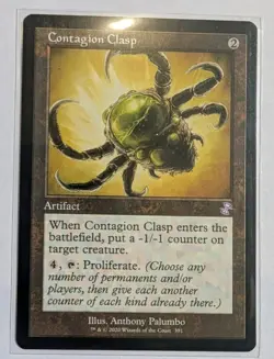 Contagion Clasp Retro Frame Time Spiral Remastered - MTG SPECIAL RARITY - Image 1