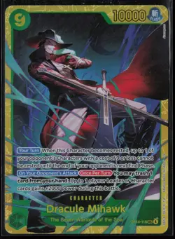 Dracule Mihawk OP14-119 One Piece The Azure Sea's Seven Secret Rare Near Mint - Image 1