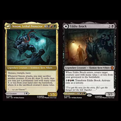 MTG Eddie Brock / Venom Lethal Protector 0055 SPM NM Spiderman Magic Gathering - Image 1