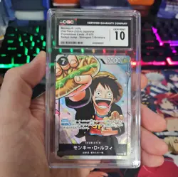 2024 One Piece Japanese Saikyo Jump Strongest 3 Brothers Monkey D. Luffy CGC 10 - Image 1