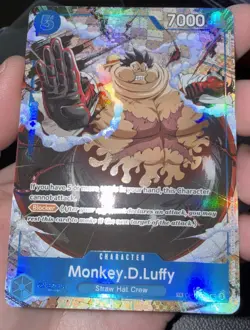 2025 ONE PIECE OP13 058 CARRYING ON HIS WILL MONKEY D LUFFY TREASURE RARE VHTF - Image 1
