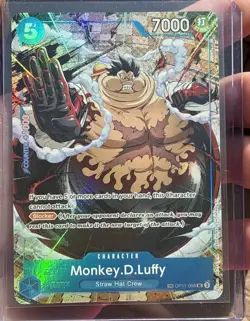 2025 ONE PIECE OP13 058 CARRYING ON HIS WILL MONKEY D LUFFY TREASURE RARE VHTF - Image 2